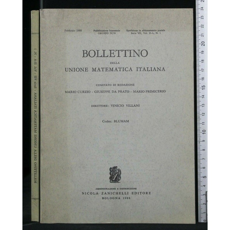 BOLLETTINO DELLA UNIONE MATEMATICA ITALIANA
