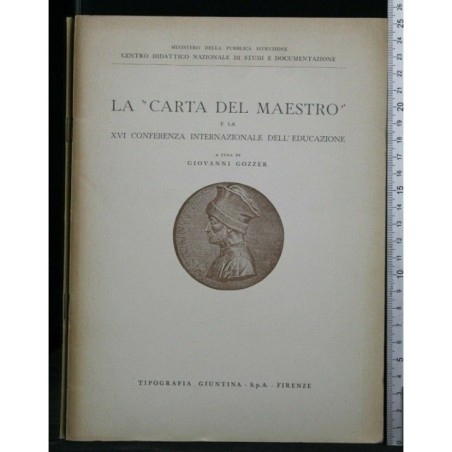 LA "CARTA DEL MAESTRO"