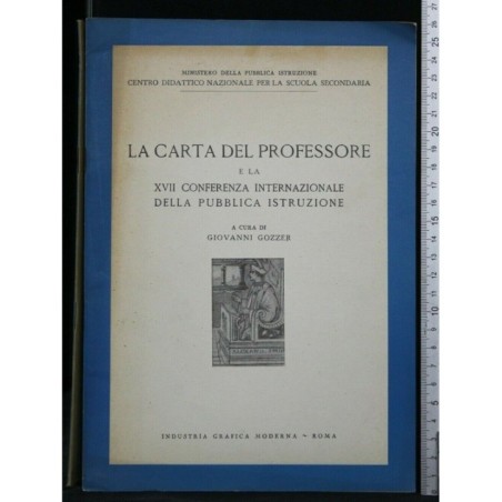 LA CARTA DEL PROFESSORE