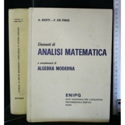 ELEMENTI DI ANALISI MATEMATICA E COMPLEMENTI DI ALGEBRA MODERNA