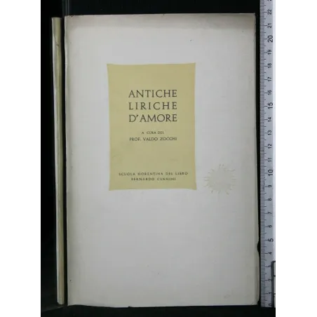 ANTICHE LIRICHE D'AMORE