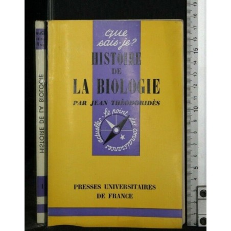 HISTOIRE DE LA BIOLOGIE