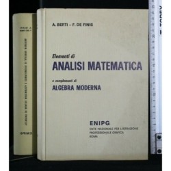 ELEMENTI DI ANALISI MATEMATICA E COMPLEMENTI DI ALGEBRA MODERNA