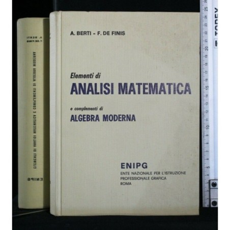 ELEMENTI DI ANALISI MATEMATICA E COMPLEMENTI DI ALGEBRA MODERNA