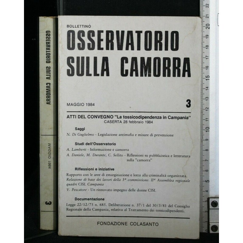 OSSERVATORIO SULLA CAMORRA VOLUME 3