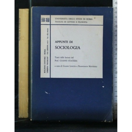 APPUNTI DI SOCIOLOGIA