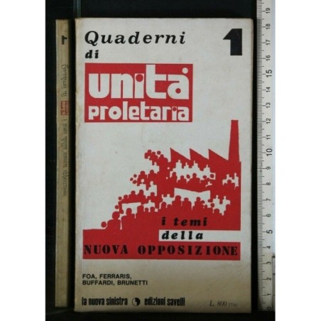 QUADERNI DI UNITA' PROLETARIA 1