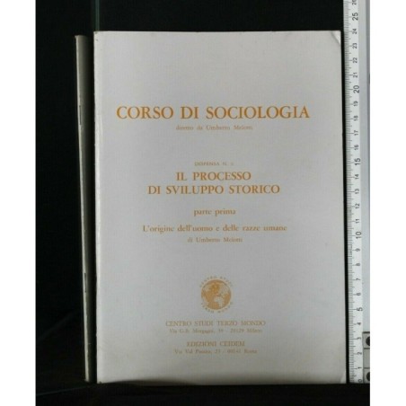 CORSO DI SOCIOLOGIA IL PROCESSO DI SVILUPPO STORICO