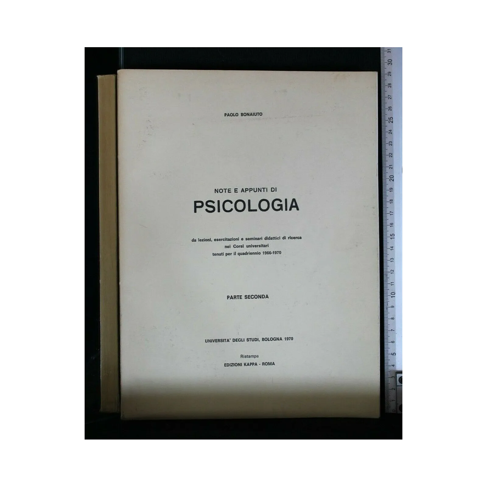 NOTE E APPUNTI DI PSICOLOGIA PRIMA PARTE