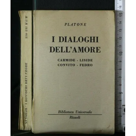I DIALOGHI DELL'AMORE CARMIDE - LISIDE CONVITO - FEDRO