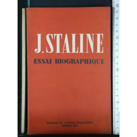 J. STALINE ESSAI BIOGRAPHIQUE