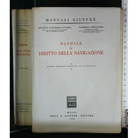 MANUALE DI DIRITTO DELLA NAVIGAZIONE