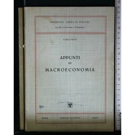 APPUNTI DI MACROECONOMIA
