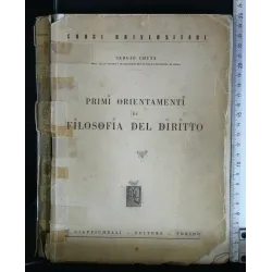 PRIMI ORIENTAMENTI DI FILOSOFIA DEL DIRITTO