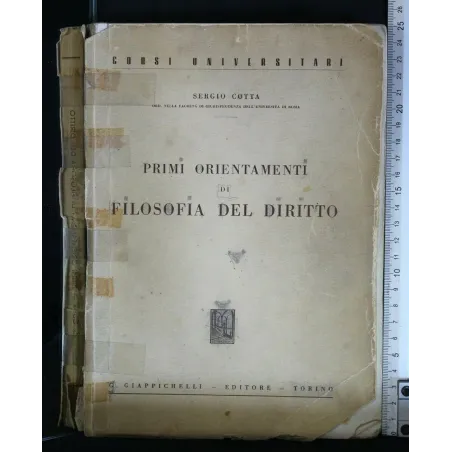 PRIMI ORIENTAMENTI DI FILOSOFIA DEL DIRITTO